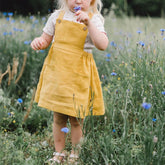 Summer Child Little Girls Suspender Skirt Plain Cotton-TB00890-Veeddydropshipping